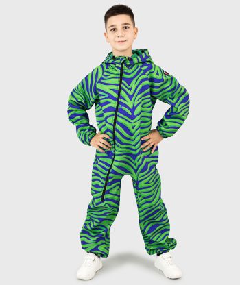 Waterproof Softshell Overall Comfy Zebragrön Jumpsuit