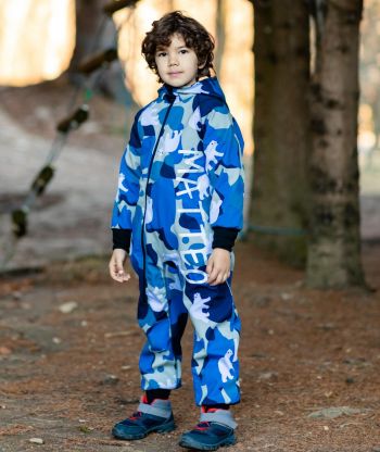 Waterproof Softshell Overall Comfy Polar Bears Camouflage Jumpsuit