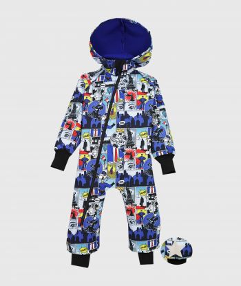 Waterproof Softshell Overall Comfy Cartoons Heroes Jumpsuit